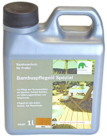 elephant Bambus-Pflegeöl Spezial, für CoBAM-Terrassendielen, natur, 1,0 L