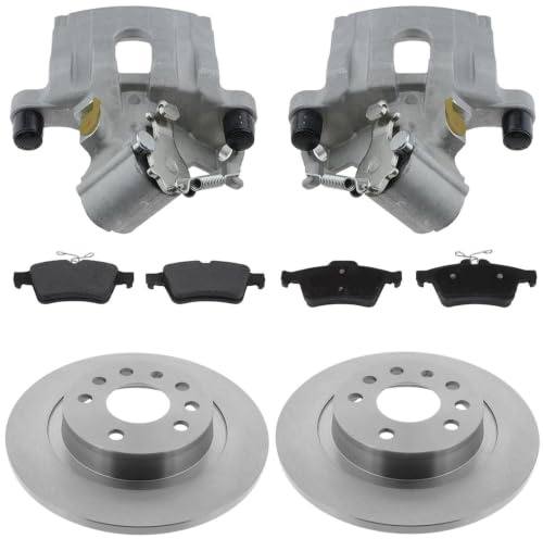 2x Bremssattel 2x Bremsscheibeder 1x Bremsbelagsatz Hinterachse für Opel Signum Vectra C | für Opel Signum Vectra C