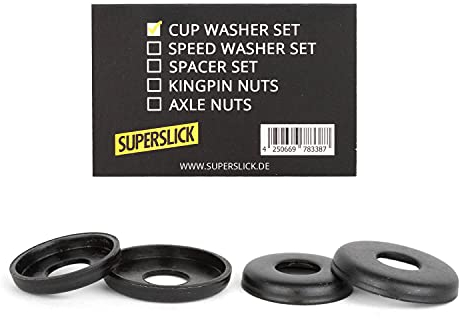 Superslick Kingpin Scheiben Cup Washer Set - Unterlegscheiben für Lenkgummis 2er Set