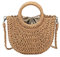 Straw Bag for Women Summer Handwoven Tote Bag Rattan Handbag Hollow Boho Style Clutch Purse for Beach Travel Daily Use (brown)