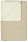 Living Dreams Wohndecke Doubleface 150x200cm | hochwertige Jacquard-Wendedecke Plaid kuschelig warm Uni oder Streifen (150x200 cm, Creme-Taupe)