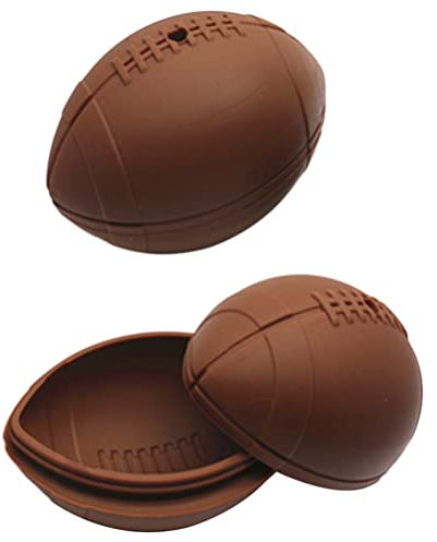 UPKOCH 2stücke Rugby-form Silikon Eiswürfelform Kugel Eisform Schokoladenform Dekorative Rugby-eisbälle Küchenhelfer Kühlschrank-eisform