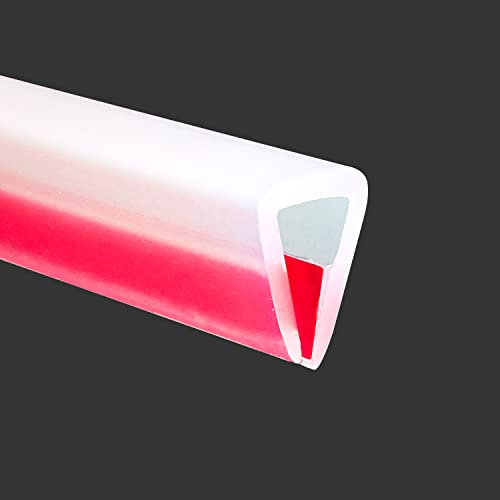 Borde de goma transparente, protector de bordes autoadhesivo transparente para metal, madera, contrachapado, vidrio, silicona, protectores de borde con canal en U de 6 mm, 6 m