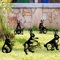 Osterdeko Osterhase Frühlings Deko Ostern Osterhase Garten Gartenstecker Kaninchen-Form Gartendeko Osterstecker Osterhasen Figuren Draußen Deko Ostern Geschenke Gartendeko Metall Deko (F, One Size)