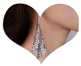Dervivea Boho-Ohrringe Aus Metallgeflecht Pailletten-Ohrringe Pailletten-Ohrringe Pailletten-Quasten-Ohrringe Lange Netz-Ohrringe Statement-Pailletten-Ohrringe Schmuck Für Frauen Und Mädchen