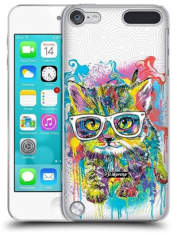 Head Case Designs Offizielle P.D. Moreno Kätzchenspaziergang Drip Art Katzen Und Hunde Harte Rueckseiten Handyhülle Hülle Huelle kompatibel mit Apple iPod Touch 5G 5th Gen