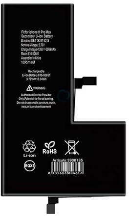 Bateria Compatible con iPhone 11 Pro MAX A2218 A2161-3969mAh