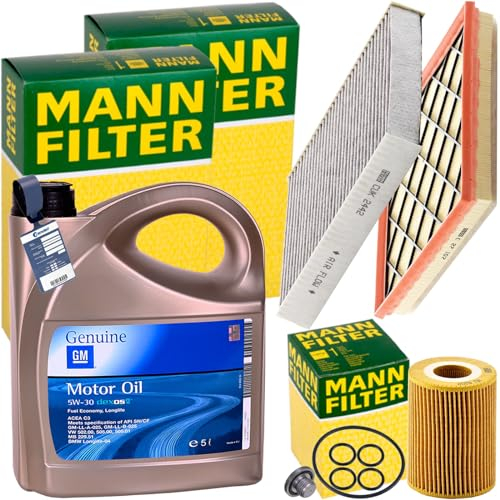 Inspektionspaket + 5L 5W30 Motoröl passend für Astra J 1.7 CDTI