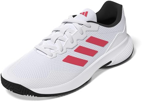 Adidas Herren Gamecourt 2.0 Tennis Shoes, FTWR White/Lucid red/core Black, 42 EU