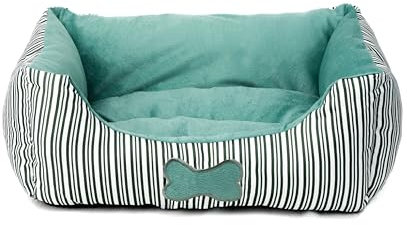 MAPUSTORE Sofá Cama para Perros y Gatos Pequeños 48x38x16 cm, Fondo Antideslizante. Cojín Rectangular Acolchado y Relajante, Antiestrés Felpa Corta para Mascotas.