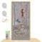 MYPIN Cat Screen Door, Heavy Duty Pet Screen Door, Upgraded Cat Door Screen to Keep Cats in with Zipper for Home, Bedroom, Living Room, Kitchen, Patio (81.5CM x 210CM)