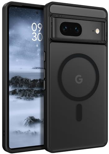 YINLAI for Google Pixel 7 Magnetic Case [Compatible with Magsafe] Support Wireless Charging Slim Full Shockproof Case for Google Pixel 7, Black
