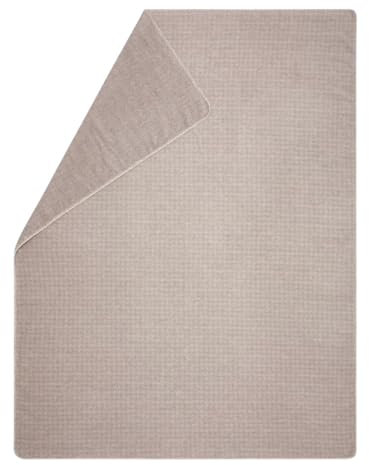 David Fussenegger Kuscheldecke Faux Uni 150x200cm Flauschige Sofadecke aus Recycling-Baumwolle nachhaltig produziert ÖkoTex100 GRS Made in Austria Farbe Rauch