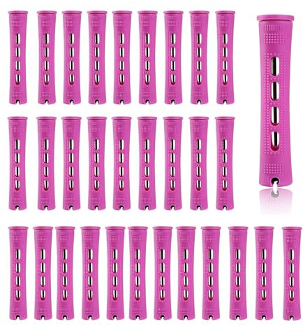 Honicemar 30 Pièces Permanente pour Cheveux Longs et Courts – Bigoudis Cheveux Grand de 0,74 Pouce, Tige de Bigoudis DIY pour Coiffures Naturels, Tiges de Perm pour Domicile ou Coiffure Salon