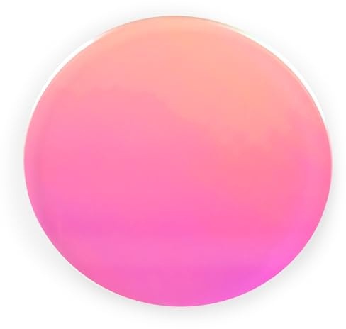 Modulor Verre acrylique GS coloré - Vitre en verre acrylique irisé et polyvalent pour objets lumineux et éclairage - Plaque acrylique de 3 mm d'épaisseur de 80 mm de diamètre - Rose/jaune irisé