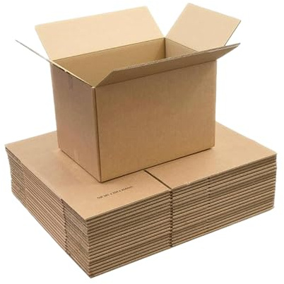 Neat. Double Wall Cardboard Boxes, Safe House Moving Boxes, Heavy Duty Shipping & Packing Boxes for Delivery, Strong & Durable - Perfect for Home, Office, and Commercial Use (15 x 10 x 10) Pack of 25