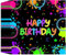 Lot de 40 serviettes de fête, 33 x 33 cm, au néon fluorescent, jetables, pour fête, décoration d'anniversaire colorée, couleur fluo