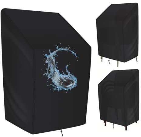 puiaxod Gartenstuhl Abdeckung, 65 * 65 * 80/120cm Staub und wasserdicht | Stuhlbezüge aus Oxford Stoff Gartenstühle Schutzhülle, 360° Rundumschutz, Ideal für Wohnzimmer, Schlafzimmer und Sessel