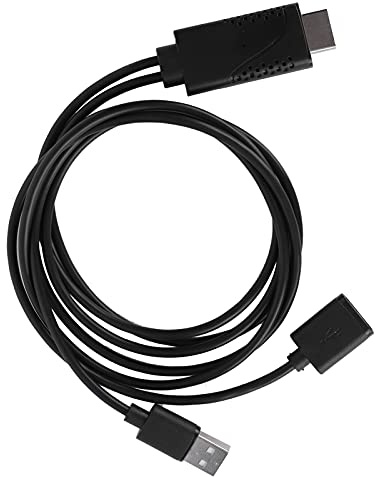 Naroote Cavo USB HDTV, Adattatore Premium per Mirroring e Ricarica da Smartphone IOS/Alla TV, Display Full HD per Film, Giochi e Presentazioni, ABS Leggero