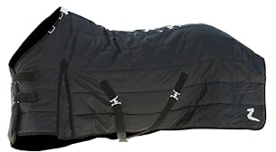 Horze Nevada Stalldecke für die Übergangszeiten, 420D, 100g Füllung, Schwarz, 135