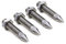 PrecisionGeek Stainless Steel M6 × 35 mm Knurled Speaker Spikes with Locking Nuts – Slim Solid Spikes for Hi‑Fi Cabinets, Racks & Subwoofers (Set of 4)