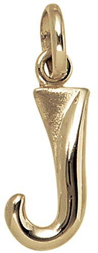 Jobo Damen-Anhänger Buchstabe J aus 9 Karat 375 Gold