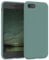 EAZY CASE Premium Silikon Handyhülle kompatibel mit iPhone SE (2022/2020) / iPhone 8/7, Slimcover mit Kameraschutz und Innenfutter, Silikonhülle, Schutzhülle, Bumper, Handy Case, Nachtgrün, Grün