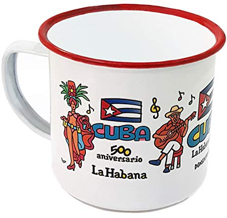 DONSOUVENIR Taza LA Habana Cuba Estilo Retro. Modelo: 500 Aniversario