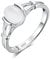 LOKILOKI Weiß & Blau Mondstein Solid Silber Farbringe Twilight Bella Ehering Reines Silber Vintage Schmuck Damen