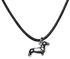 Lifestyle Schmuck Dackel/Hunde Anhänger mit Kette