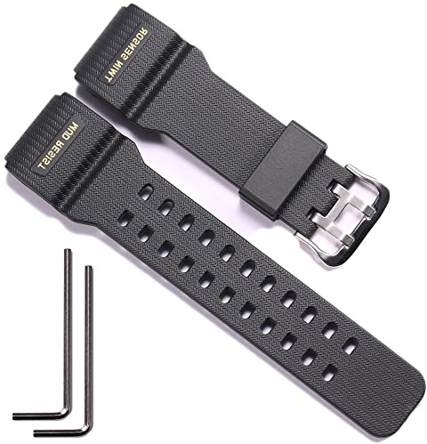 RCNZWQB Kunstharzarmband passend für Casio G-Shock Mudmaster GG-1000 GWG100 GSG100 Little Mud King Sportuhrarmband