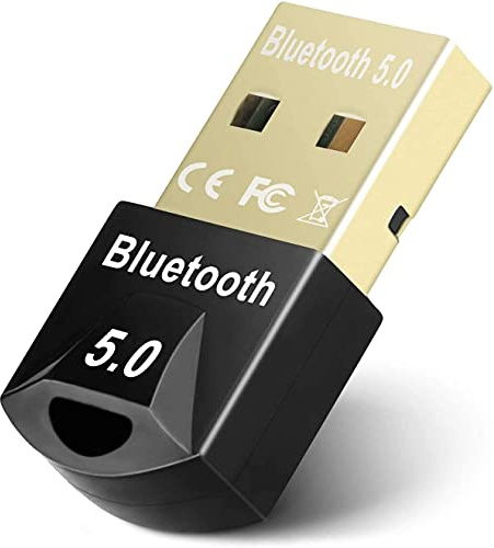 WONSUN Bluetooth Stick 5.0 USB Dongle Bluetooth Adapter Empfänger Sender für PC Kompatibel mit Windows 10/8.1/8/7, Bluetooth-Adapter für Kopfhörer, Maus, Tastatur, PC, Smartphone, Tablet