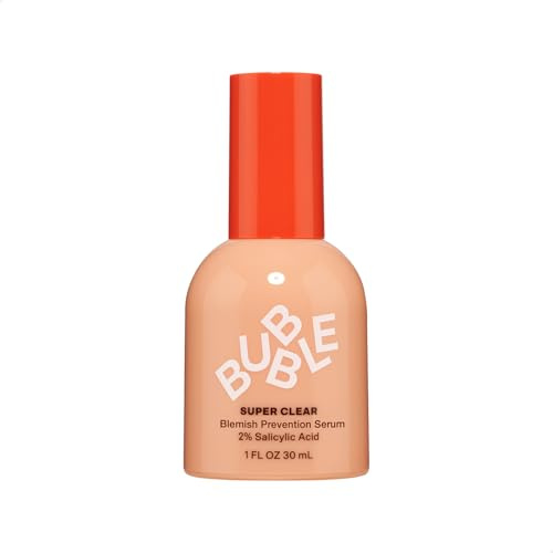 Bubble Skincare Super Clear 2% Salicylic Acid Skin Care Serum - Skin-Soothing Salicylic Acid Serum Enriched with Willow Bark Extract, Colloidal Oatmeal & Antioxidant-Rich Neem Seed Oil (30ml)
