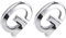 METALLIXITY Adhesive House Letter (70mm/2.76) 2Pcs, ABS Self Adhesive Letter G Modern House Number - for Home Outside Garden Door Mailbox, Silver