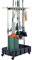 Broom mop Holder Cleaning Supplies Organizer Janitor carts on Wheels Housekeeping Station Storage Tools for Garage, Garden, Closet, Cabinet