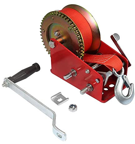 Treuil manuel de bateau de 3500 lbs de capacité - Treuil manuel haute performance avec sangle de 10 m