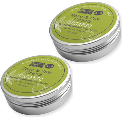 Bio 30 ml 100% natürlicher Hundenasen- und Pfotenbalsam Pfotenschutz | Pfotenbalsam für Hunde | Hundepfote Feuchtigkeitscreme Hundepfotenbalsam spendet Feuchtigkeit und pflegt und lindert trockene und
