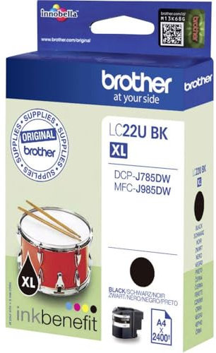 Brother LC-22UBK Druckerpatrone Original Hohe (XL-) Ausbeute Schwarz