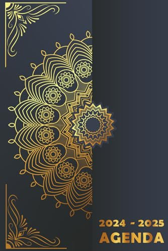 Agenda 2024-2025: mensile 24 mesi - da gennaio 2024 a dicembre 2025 per aiutarvi a gestire perfettamente il vostro tempo e i vostri obiettivi, formato A5 piccolo.