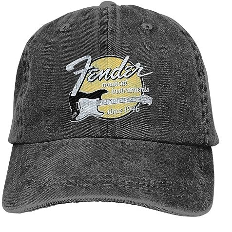Baseballkappe Hip-Hop Fender Vintage Baseballkappe Merch Vintage Distressed Baumwolle Gitarre Snapback Cap Männer Frauen Outdoor Sommer Adjustable Fit Caps Geburtstagsgeschenk Weihnachtshut