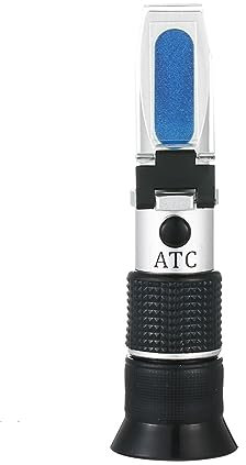 DIKAMAN Refraktometer, Handrefraktometer, Honig-Refraktionswerkzeuge, 58–90% Brix, 38–43 Be Baume, Honig, Wein, Wassergehalt (12–27%), Refraktometer