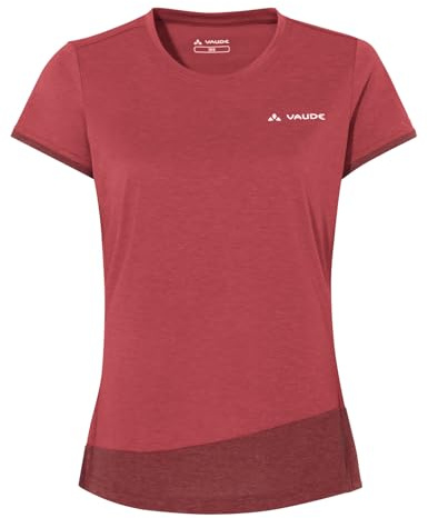 VAUDE Sveit T-Shirt für Damen – Schnelltrocknendes & geruchsresistentes Sport Shirt, Atmungsaktives Outdoor T-Shirt mit Rundhals, für Fahrradreisen & Bergsport - Shore Blue, 38