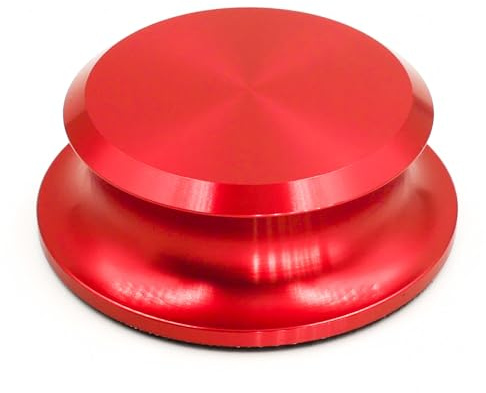 Menesia Red Record Weight Stabilizer, Vinyl Weight for Turntables | Record Player Accessories, Vinyl & Turntable Accessories