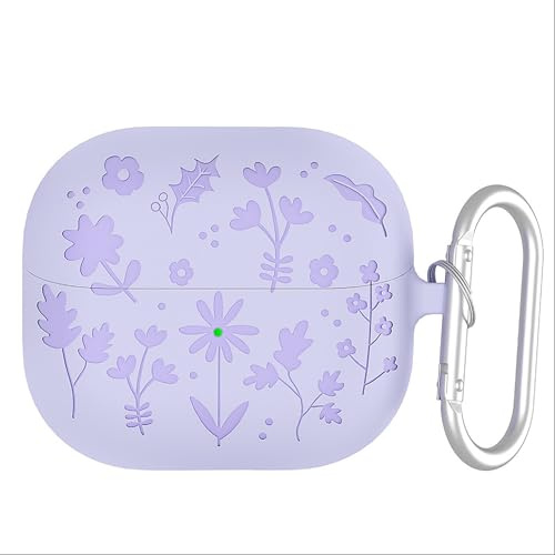 GIOPUEY Cover Compatibile con Samsung Galaxy Buds 3/3 Pro, Cilicone Custodia, Ultrasottile Case Cover, Antiurto, Resistente ai Graffi - Purple