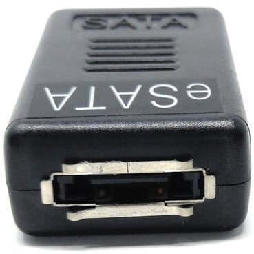 DRUT eSATA to SATA Adapter, Female to Female Coupler