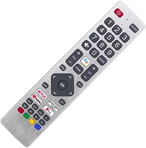 Genuine Remote Control Compatible with Technika 4K TV - With COMMAND Amazon 43A23B-UHD