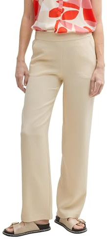 TOM TAILOR Damen 1046499 Lea Straight Hose, 37762-Champagne, 42/32