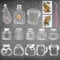 40Stks Getrocknete Blumen Transparente Lesezeichen Set, Pflanzen Proben Wunschflaschen Lesezeichen, Klare Glaswaren Aufkleber Bookmark mit Pinzette 30Stk Trockenblumen für Kinder Basteln DIY