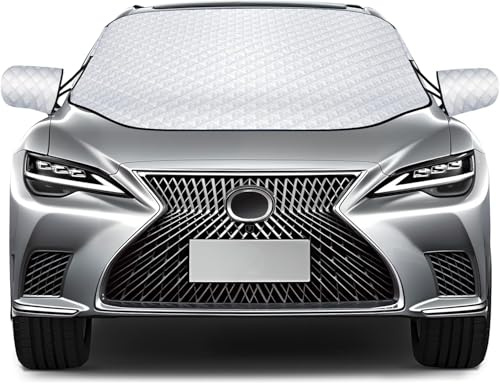 HHCVN Auto Frontscheibenabdeckung für Audi Q4 e-tron/ Q4 Sportback e-tron/ Q6 e-tron/Q6 e-tron Sportback, Magnetische Winter Windschutzscheibe Frostschutz Eisschutzfolien Autozubehör