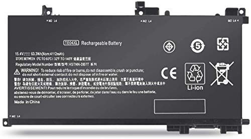 TE04XL - Batería compatible con HP OMEN 15-AX200 15-AX214TX 15-AX216TX 15-AX217TX 15-AX218TX 15-AX224TX 15-AX225TX 15-AX226TX Pavilion 15-BC200 15BCT- 200 Ordenador portátil
